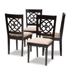 Baxton Studio Set of 4 Renaud Dining Chairs