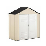 Rubbermaid Resin Weather Resistant Outdoor Storage Shed, 7 x 3.5 ft.