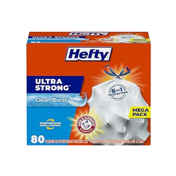 Hefty Quart Storage Slider Bags Mega Pack, 78 count