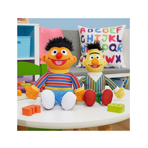 Juego de animales de peluche de 8 pulgadas de SESAME STREET Friends Bert y Ernie