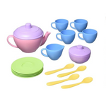 Juego de té Green Toys, juego de simulación de 17 piezas, fabricado en EE. UU.