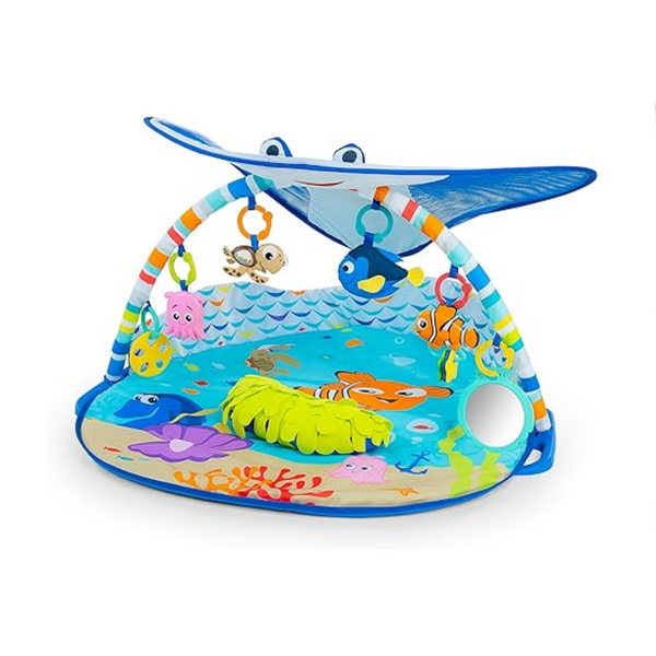 Bright Starts Disney Baby Buscando a Nemo Mr. Ray Ocean Luces y música Gimnasio