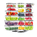 36-Pieces Airtight Food Storage Containers Set