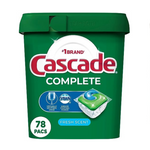 Cápsulas completas para lavavajillas Cascade de 78 unidades
