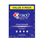 4-Pk Crest 3D White Stain Eraser Teeth Whitening Toothpaste, 3.1 oz