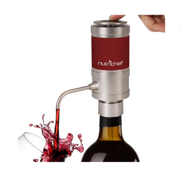 Bomba dispensadora de aireador eléctrico NutriChef, máquina de grifo con respiradero de botella portátil y automática