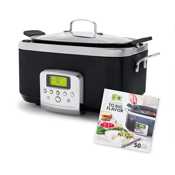 Olla de cocción lenta eléctrica programable GreenPan Elite 8 en 1 de 6 cuartos