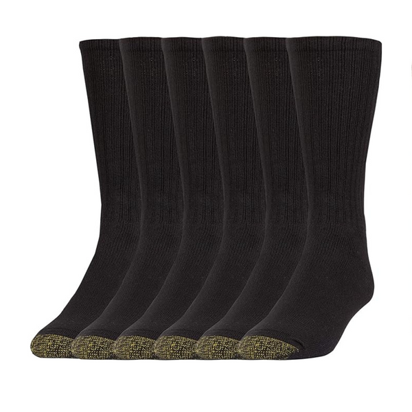 6 o 12 pares de calcetines Goldtoe para hombre
