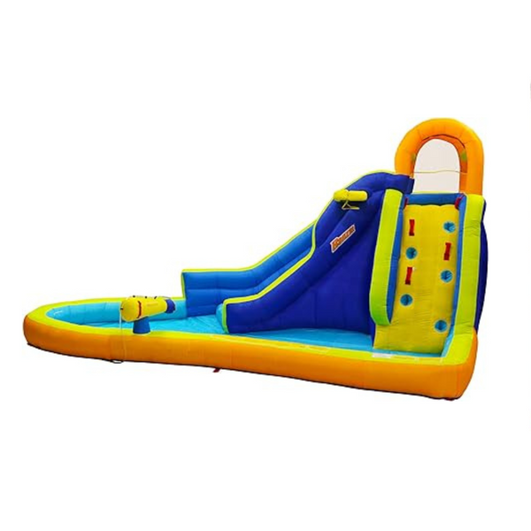 BANZAI Big Blast Water Park inflable al aire libre patio trasero tobogán acuático Splash Bounce escalada juguete