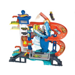 Hot Wheels City Toy Car Track Set Juego de escape de tiburón atacante