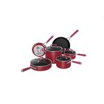Ninja Foodi NeverStick Vivid Juego de utensilios de cocina con tapas de 10 piezas