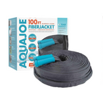 Manguera FiberJacket Aqua Joe de 100 pies x 5/8 pulgadas con accesorios de aluminio