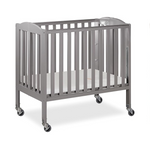 Cuna portátil plegable 3 en 1 Dream On Me, gris acero