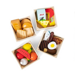 Melissa & Doug Food Groups – 21 Wooden Pieces and 4 Crates