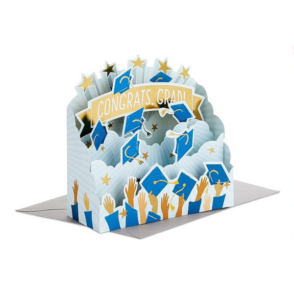 Tarjeta de graduación desplegable desplegable Paper Wonder de Hallmark