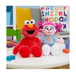 Juego de animales de peluche de 8 pulgadas de Elmo y Abby Cadabby de Barrio Sésamo