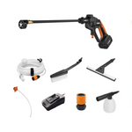 WORX Hydroshot 20V Power Share 4.0Ah 320 PSI Limpiador eléctrico portátil inalámbrico con accesorios de limpieza