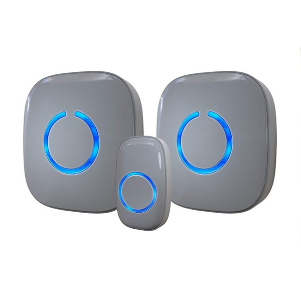 Timbre inalámbrico SadoTech: 1 timbre y 2 receptores de timbre enchufables
