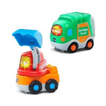 VTech ¡Vamos! ¡Ir! Camión de basura y excavadora Smart Wheels