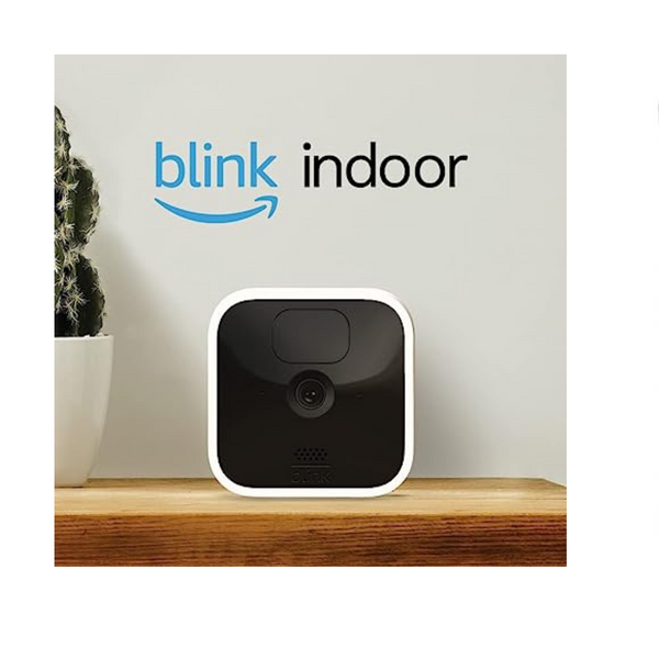 Sistema de cámaras de seguridad HD inalámbricas para interiores con 3 cámaras Blink (3.ª generación) y batería de 2 años de duración