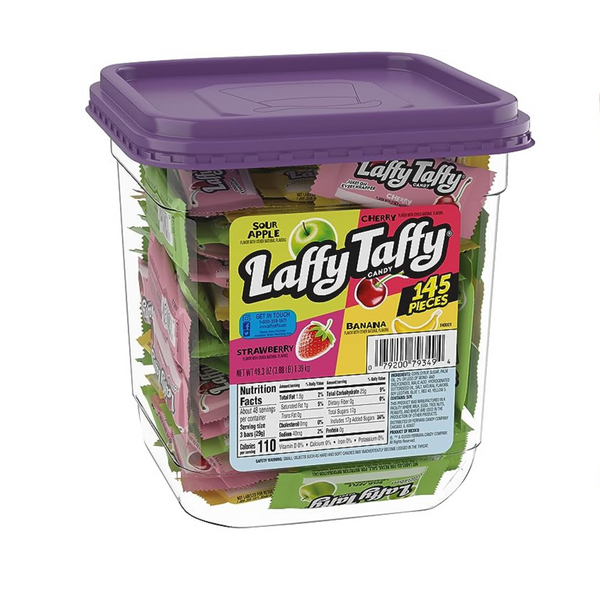 Pack Of 145 Laffy Taffy Assorted Candy Jar