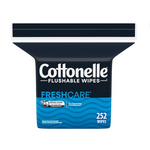Toallitas húmedas para adultos desechables Cottonelle Fresh Care (1 paquete de repuesto, 252 toallitas por paquete)
