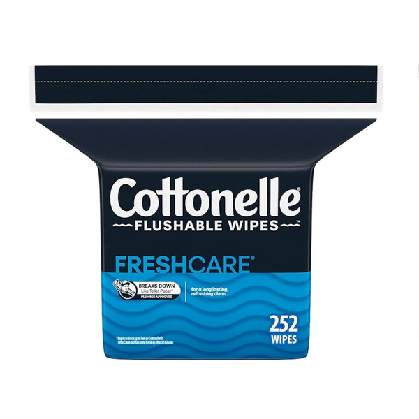 Toallitas húmedas para adultos desechables Cottonelle Fresh Care (1 paquete de repuesto, 252 toallitas por paquete)