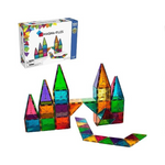 MAGNA-TILES Classic Juego de construcción magnético de 100 piezas, la marca de construcción magnética ORIGINAL