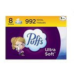 Obtenga 3 paquetes de pañuelos faciales con loción Puffs Ultra Soft o Puffs Plus, 8 cajas (es decir, 24 cajas)