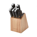 KitchenAid Classic Juego de bloques de cuchillos de 15 piezas con afilador de cuchillos incorporado