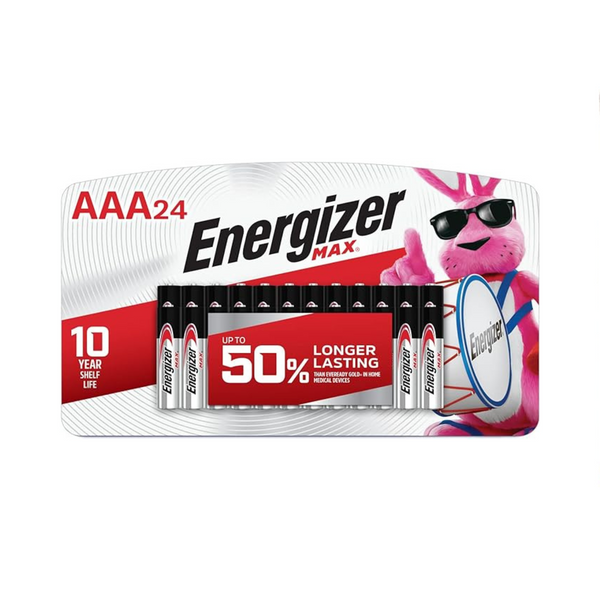 24 pilas Energizer AAA, alcalinas máximas