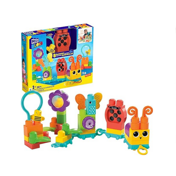 MEGA BLOKS Fisher Price Juguete de bloques de construcción sensorial