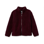 Amazon Essentials Chaqueta de forro polar Sherpa con cremallera completa para niñas y niños pequeños