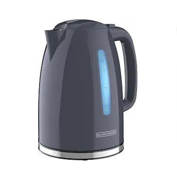 Hervidor eléctrico de ebullición rápida Black+Decker de 1,7 l (gris)