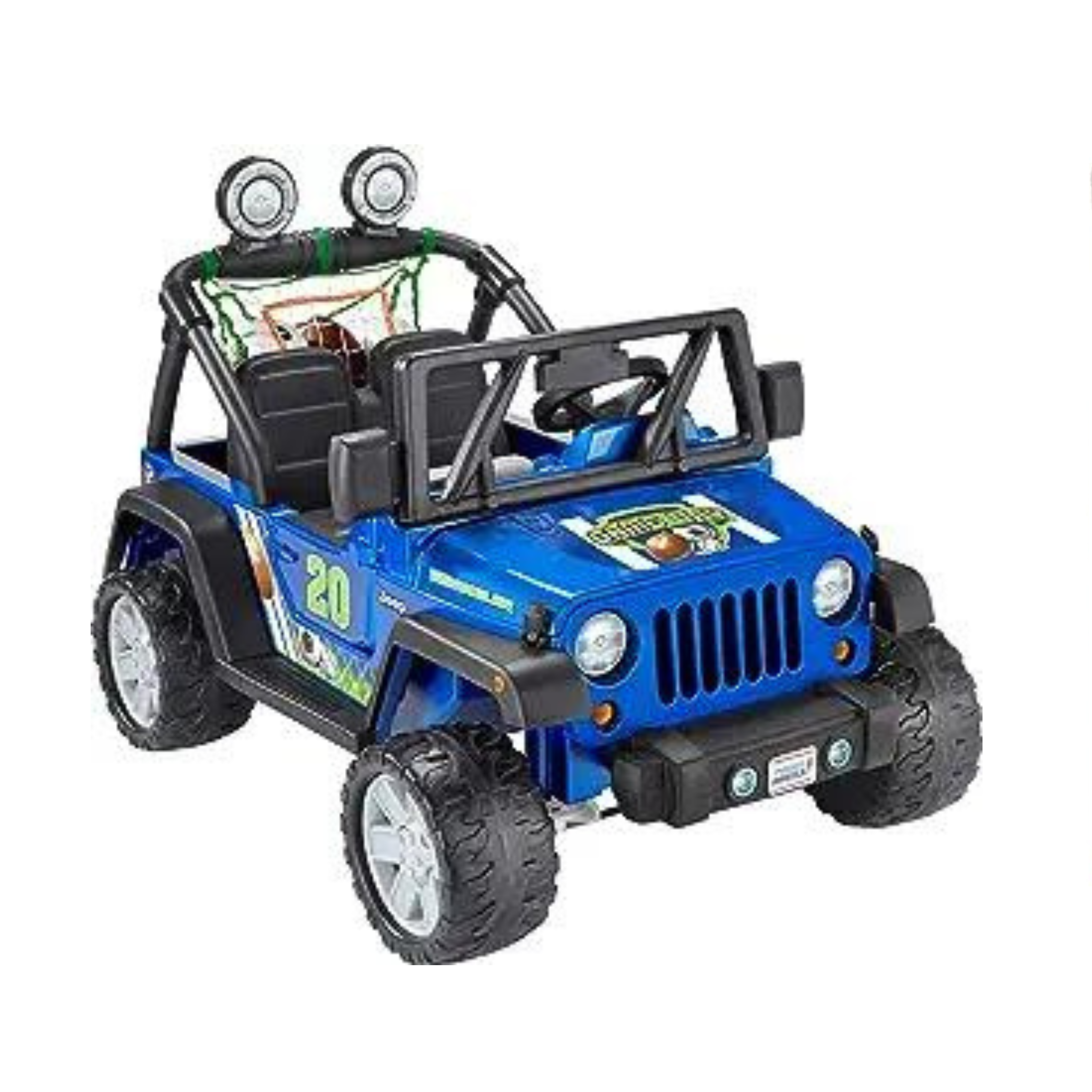 Power Wheels Ride-On Gameday Jeep Wrangler 12 Volt Battery-Powered Vehicle