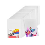 12-Pack Of 8 x 10 Inch Blank White Canvas Boards