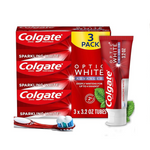 Colgate Optic White Pasta de dientes blanqueadora avanzada (3.2 oz, paquete de 3)