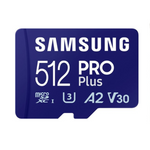 Tarjeta de Memoria microSD 512GB Samsung PRO Plus U3 A2 V30 + Adaptador