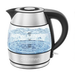 Hervidor de vidrio Chefman Rapid Boil, 1,2 litros