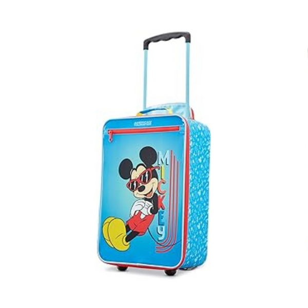 AMERICAN TOURISTER Kids’ Disney Softside Carry-On 18-Inch Luggage, Mickey