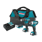 Makita 12V max CXT Litio-Ion Inalámbrico 3 piezas. Kit combinado (1,5 Ah)