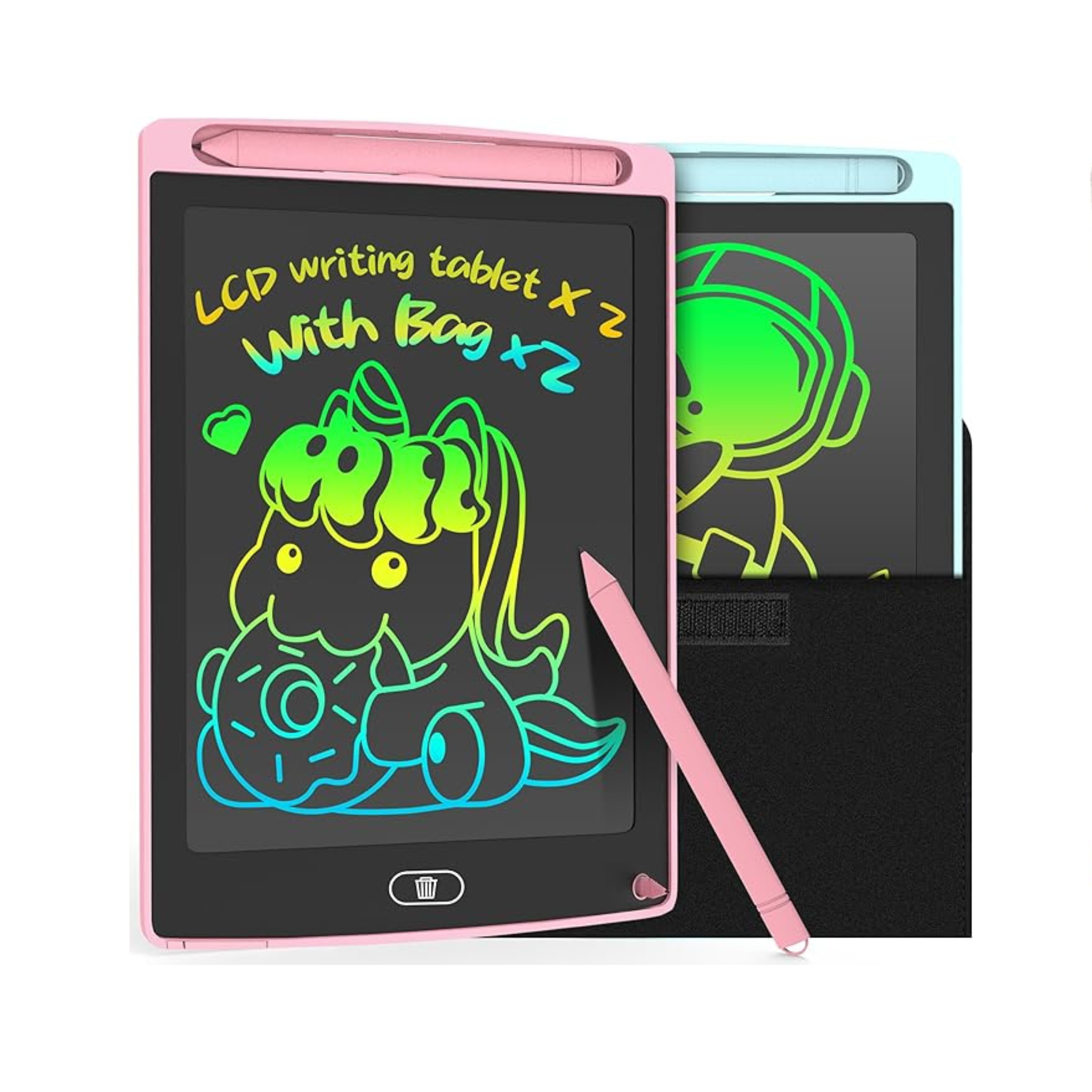 Paquete de 2 tabletas de escritura LCD