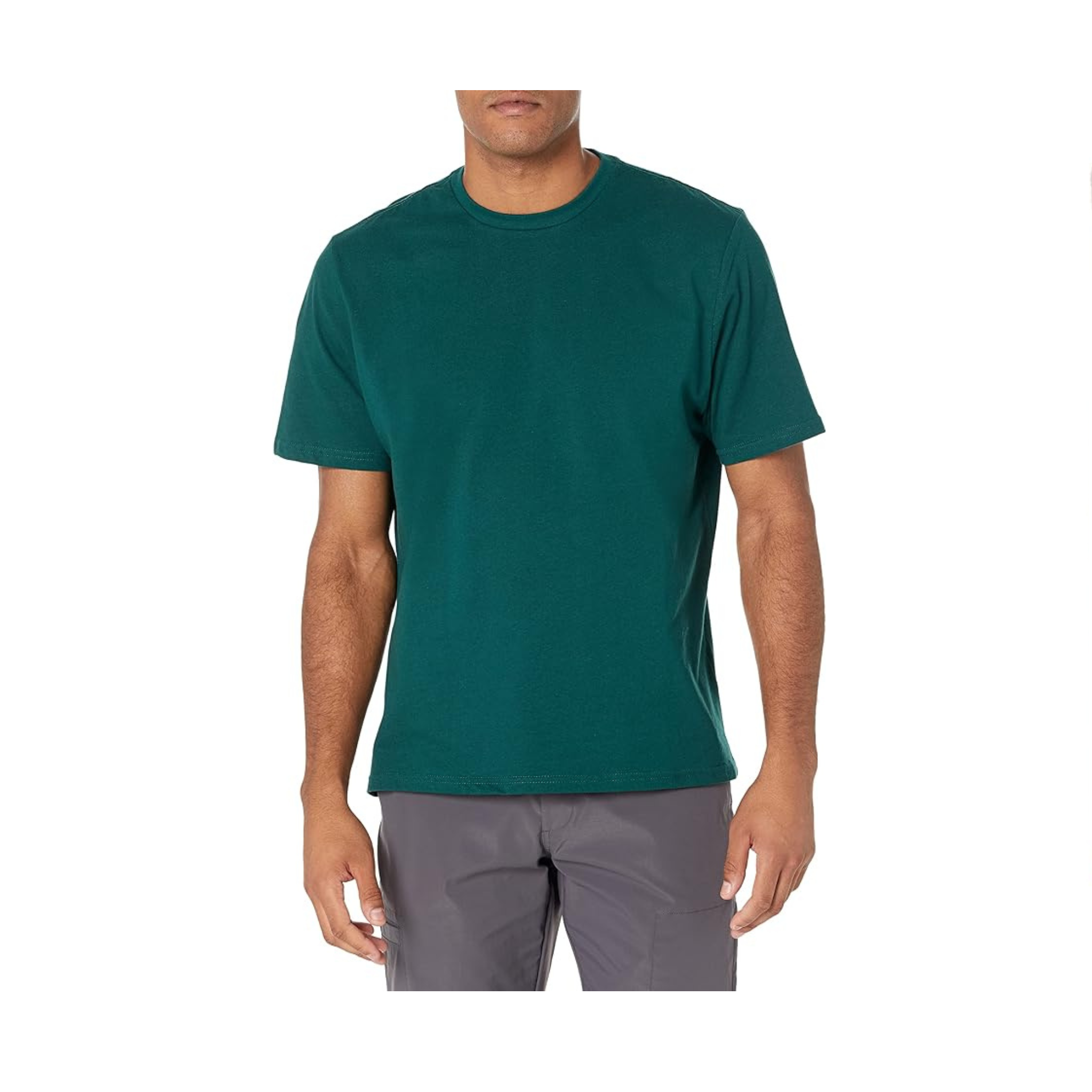 Paquete de 2 camisetas de manga corta y cuello redondo de ajuste regular para hombre Amazon Essentials
