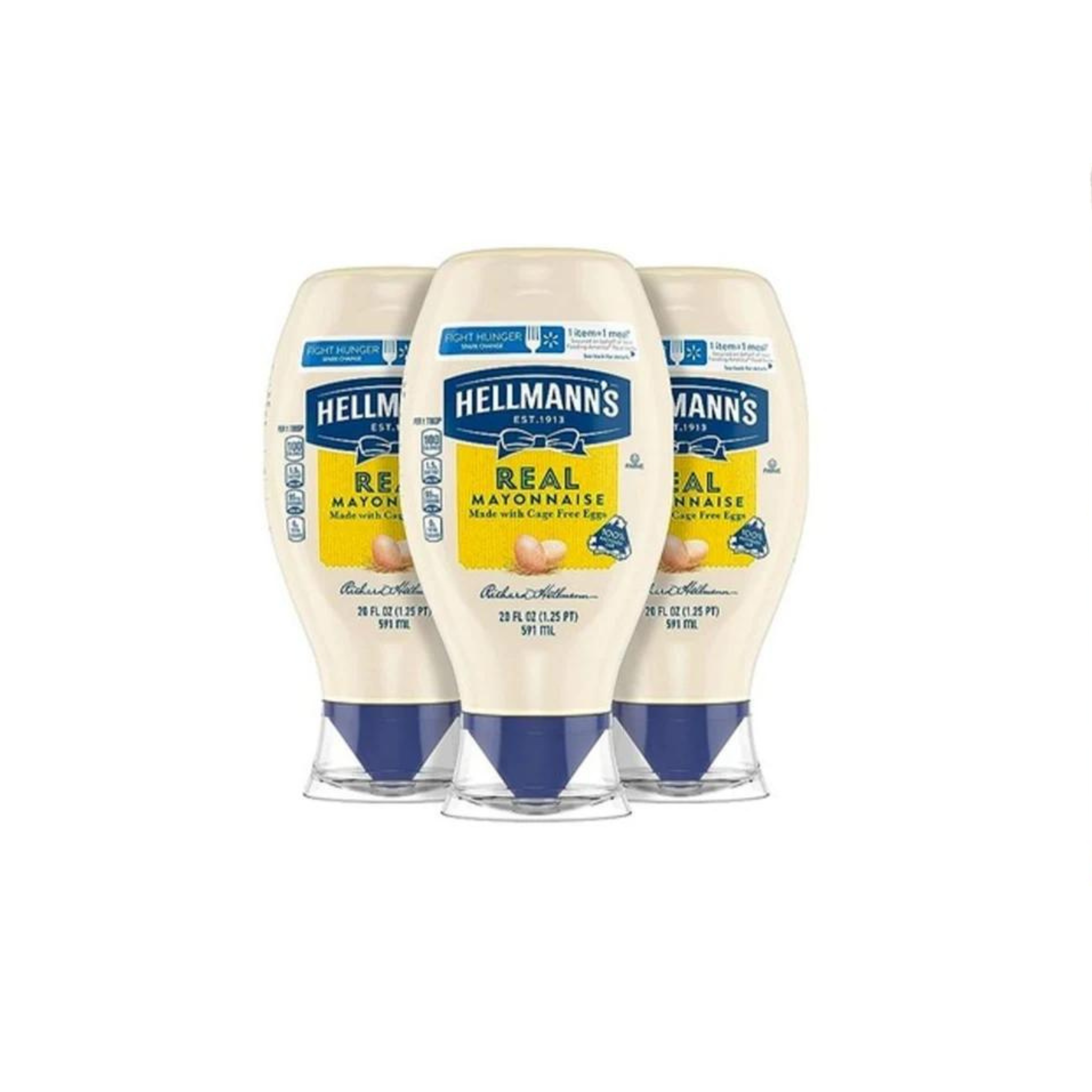 Botella exprimible de mayonesa Hellmann's de 3 unidades