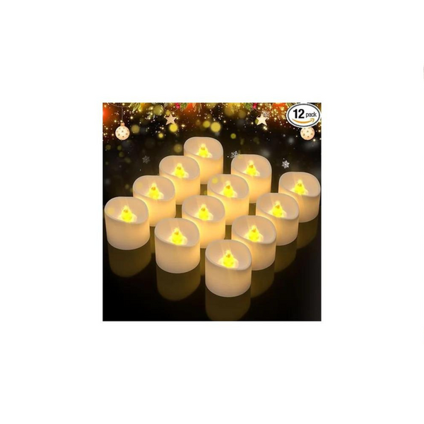12 Pack Flameless Battery Operated Candles