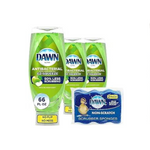 Dawn Antibacterial EZ-Squeeze Dishwashing Liquid Dish Soap, Apple Blossom Scent (3×22 fl oz)
