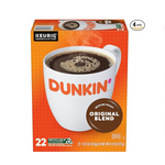 88-Ct Dunkin’ Original Blend Medium Roast Keurig K-Cup Coffee Pods