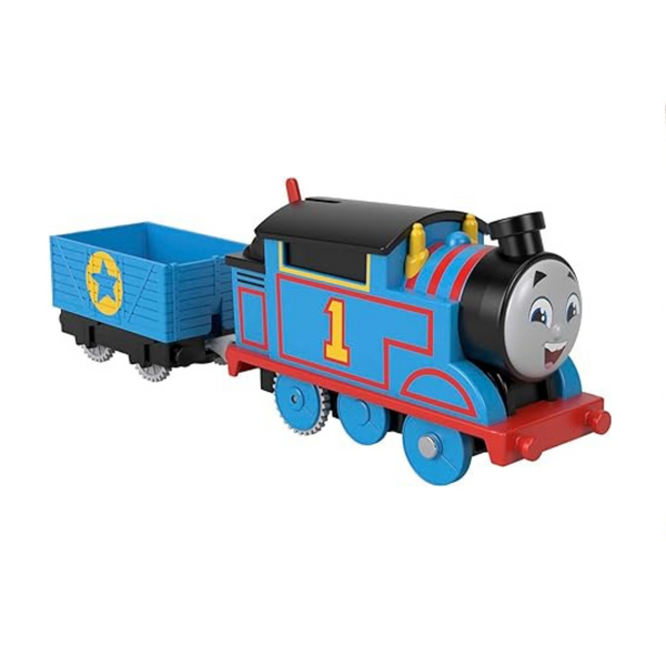 Thomas & Friends Motorized Toy Train Thomas Battery-Powered Engine with Cargo