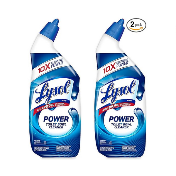 2-Pack of Lysol Power Toilet Bowl Cleaners