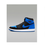 Zapatos Nike Air Jordan 1 High OG Royal Reimagined para hombre (negro/blanco/azul real)